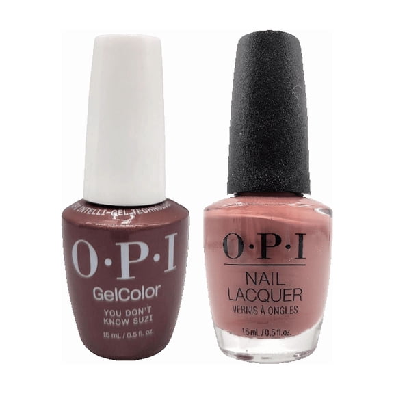 OPI Duo Set: Nail Lacquer + GelColor - You Don't Know Suzi 0.5 oz - (NL/GC) S063