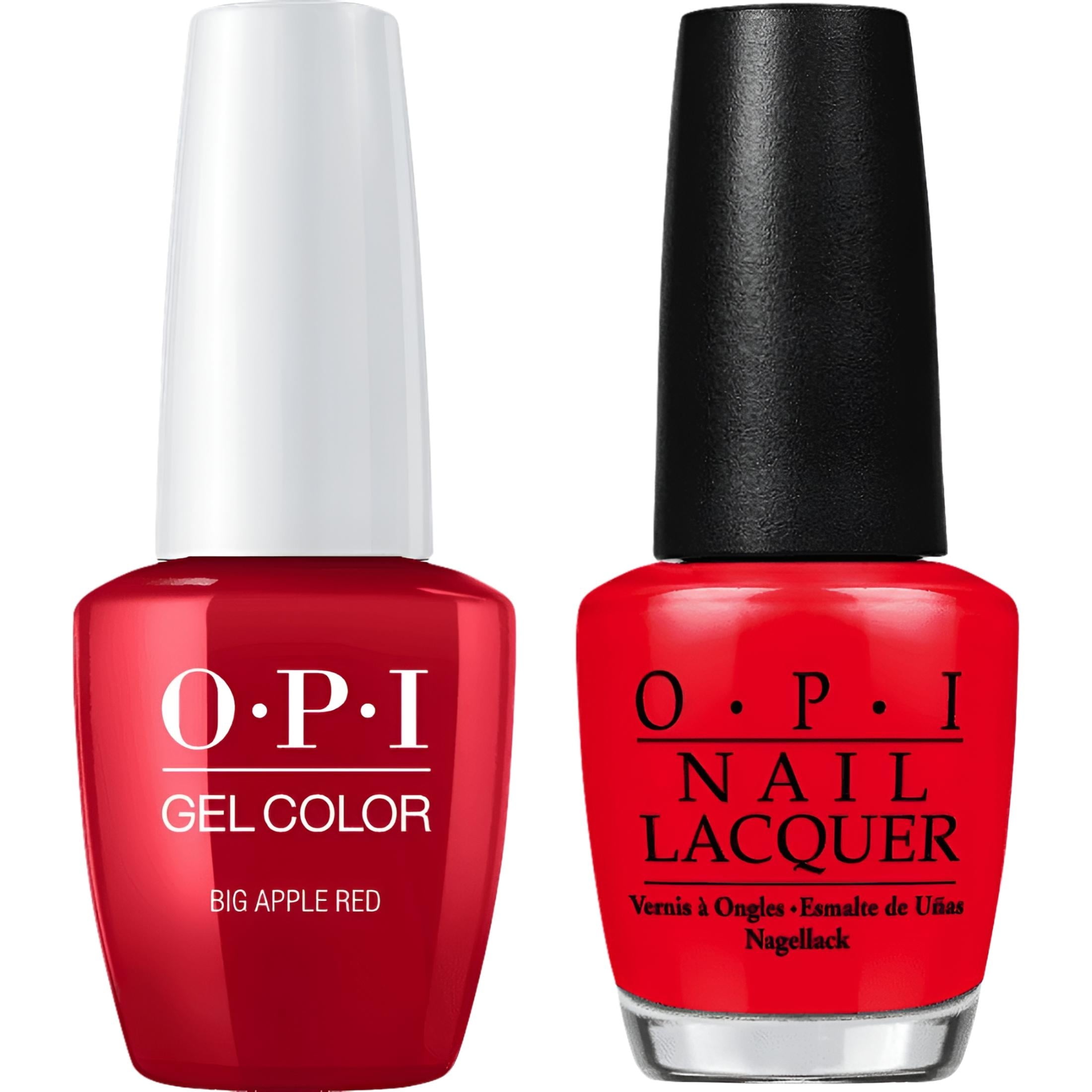 OPI GELCOLOR + MATCHING LACQUER BIG APPLE RED N25