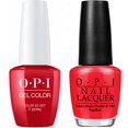 thumbnail image 1 of OPI GELCOLOR + MATCHING LACQUER COLOR SO HOT IT BERNS Z13, 1 of 1