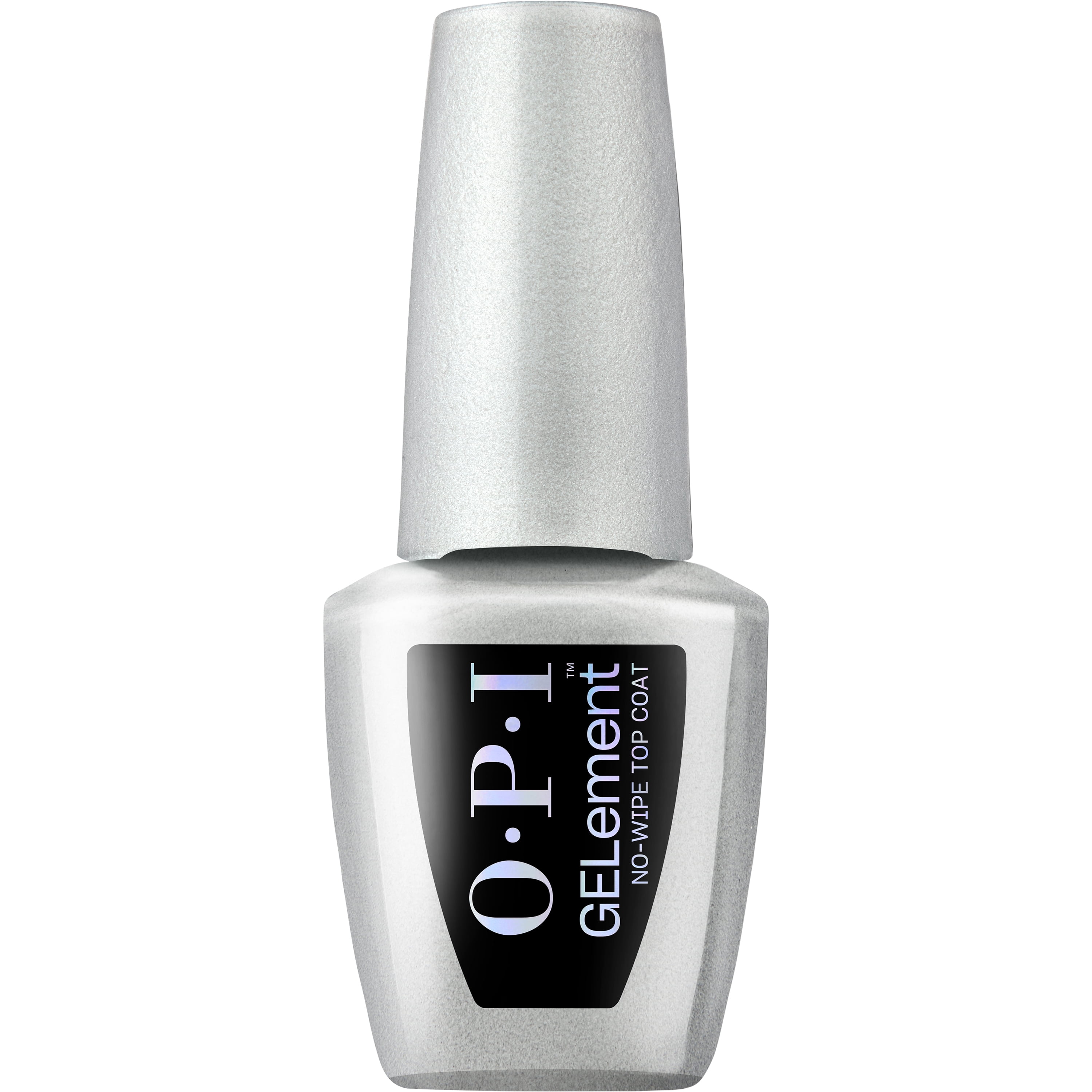 OPI GELement Collection, No Wipe Gel Nail Polish Top Coat, Clear High Shine, 9 mL, 0.3 Fl. Oz.