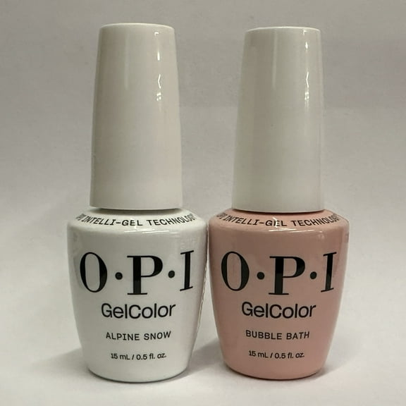 OPI Gel Duo - Bubble Bath + Alpine Snow - S86 L00 Classic Colors