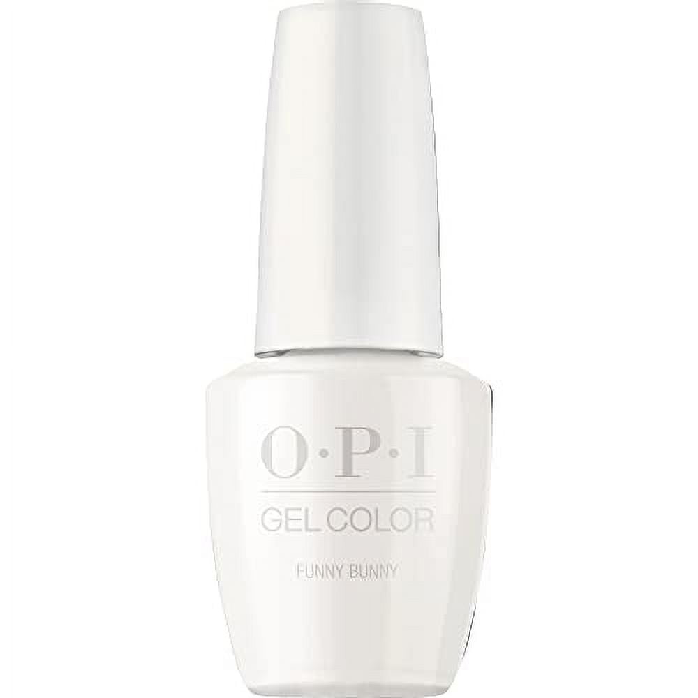 OPI GelColor, Funny Bunny, White Gel Nail Polish, 0.5 fl oz