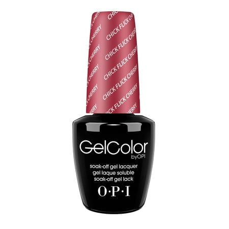 OPI GelColor Gel Nail Polish, Chick Flick Cherry, 0.5 Fl Oz