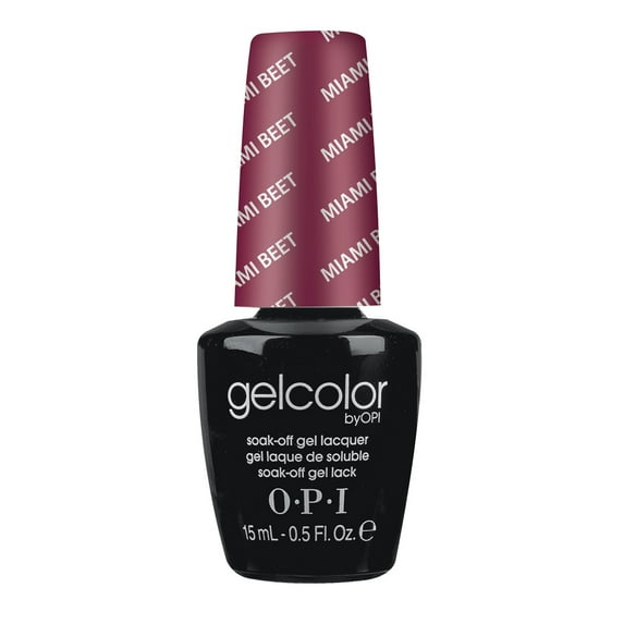 OPI GelColor Gel Nail Polish, Miami Beet, 0.5 Oz