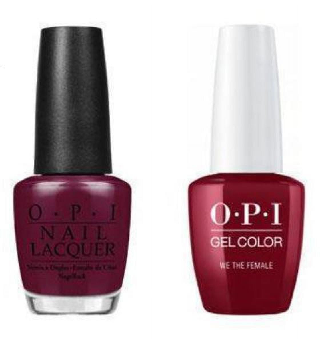 OPI GelColor & Nail Lacquer Polish Combo [We the Female #W64] * BEAUTY TALK LA *