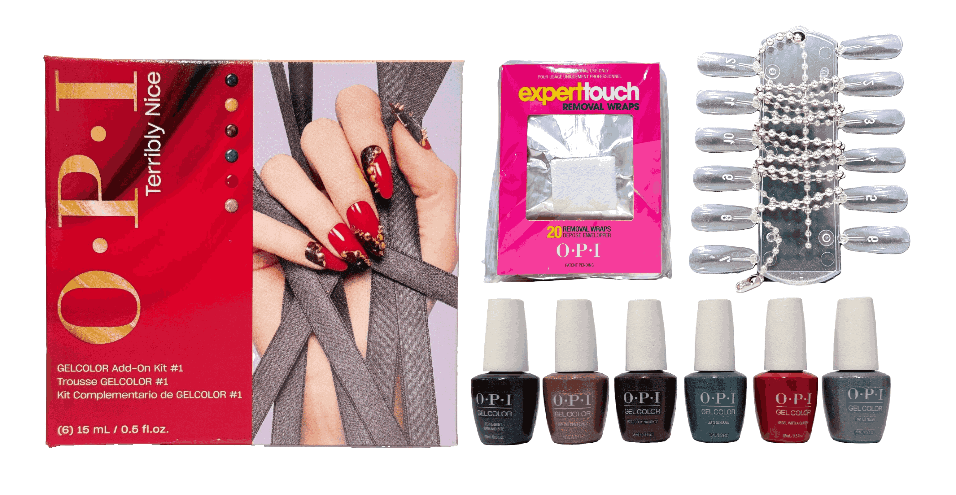 OPI Holiday Terrible Nice 2023 Add-on Kit #1 HPQ15 Gel Nail Polish Set
