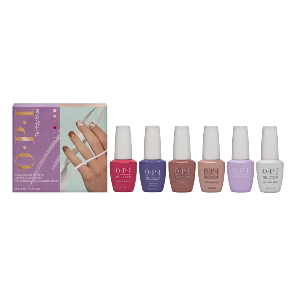 OPI GelColor Terribly Nice Add-On Kit #2 6 Piece Kit