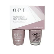 OPI Iconic Duo GelColor Soak-Off Gel Polish + Nail Polish Taupe-Less Beach