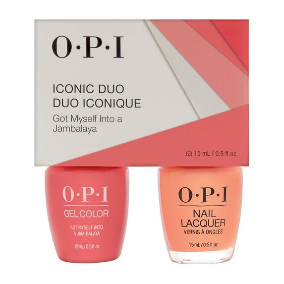 OPI Iconic GC/NL Duo  - GelColor Soak-Off Gel Lacquer + Nail Lacquer GCN57 / NLN57 Got Myself Into a Jambalaya