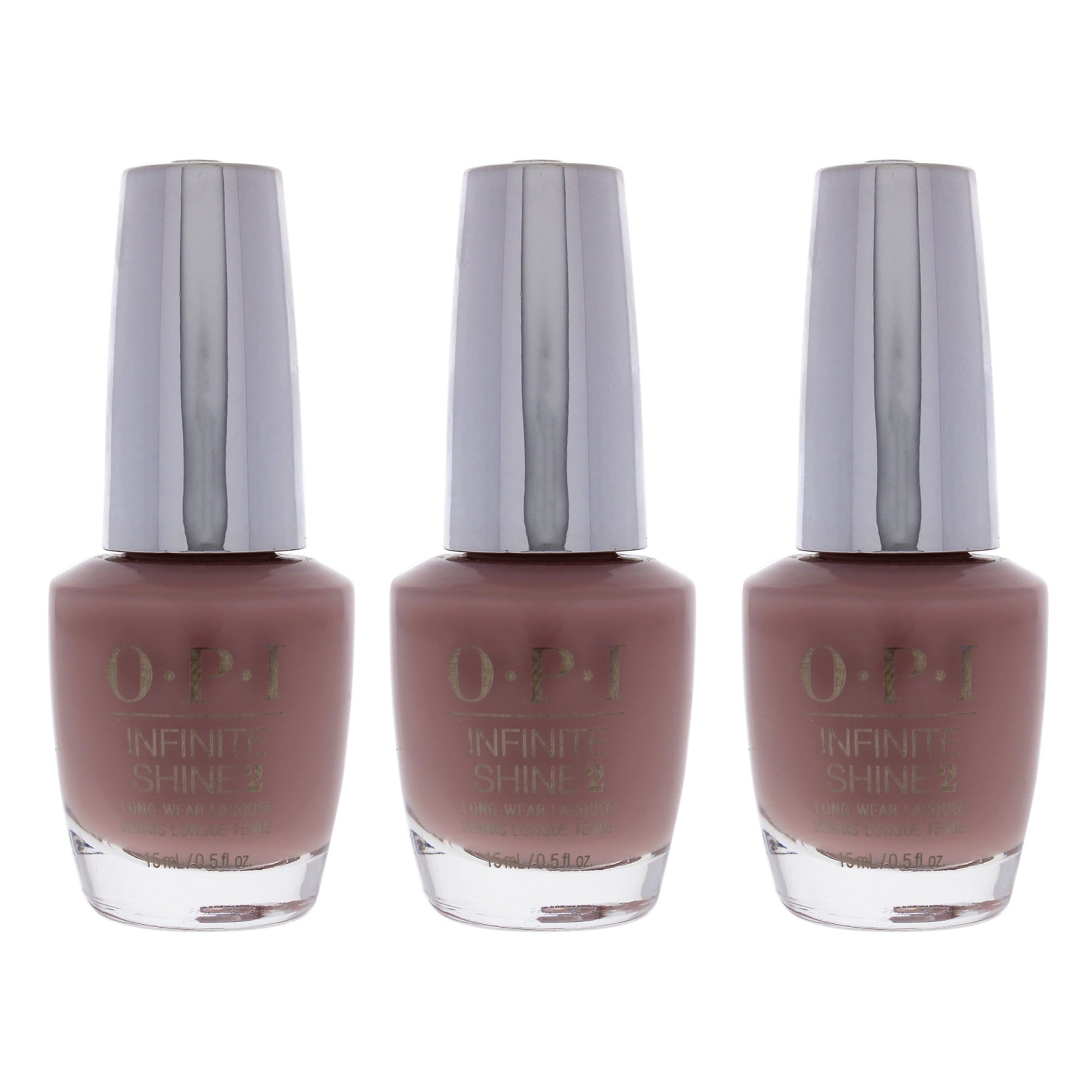 OPI Infinite Shine 2 Lacquer - ISL SH4 Bare My Soul - Pack of 3 Nail Polish, 0.5 oz