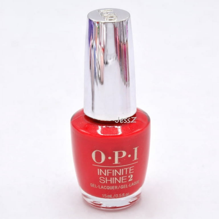 OPI Infinite Shine 2 Long-Wear Lacquer, Complimentary Wine, Red  Long-Lasting Nail Polish, Milan Collection, 0.5 fl oz