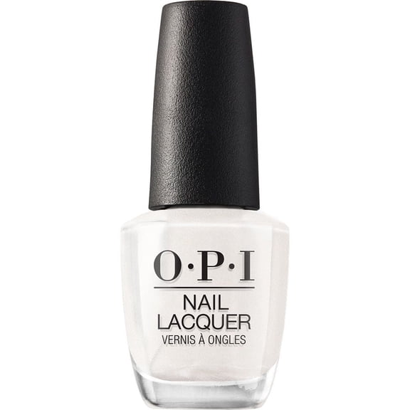 OPI Nail Lacquer, Kyoto Pearl, Shimmery Perly White Nail Polish, 0.5 fl oz