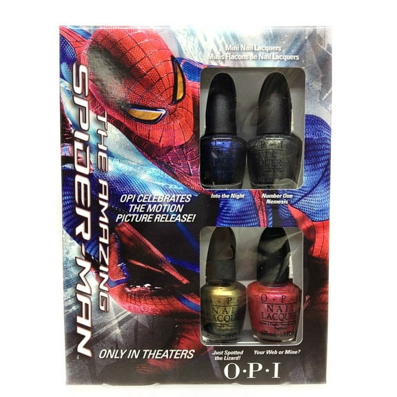 OPI Mini Nail Lacquer Collection - THE AMAZING SPIDER-MAN (4 colors x 1/8oz) DCM04