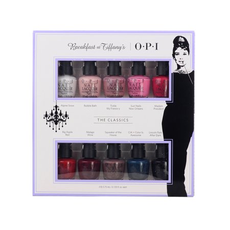 OPI Mini Set, Breakfast At Tiffany's Collection 2016, 0.13 Oz X 10