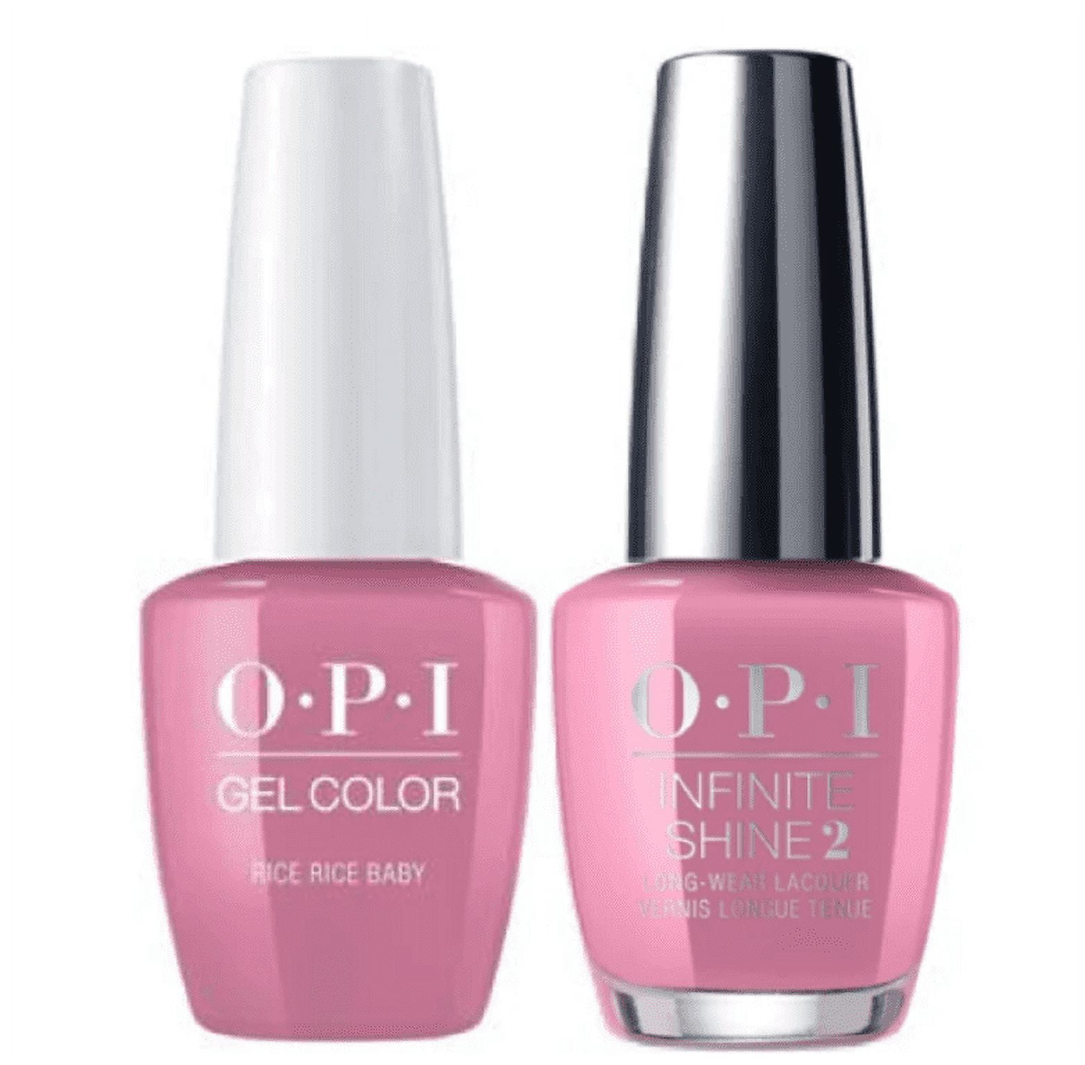 OPI Nail GelColor + Infinite Shine Polish Tokyo Combo 2 ct - Rice Rice Baby GC T80
