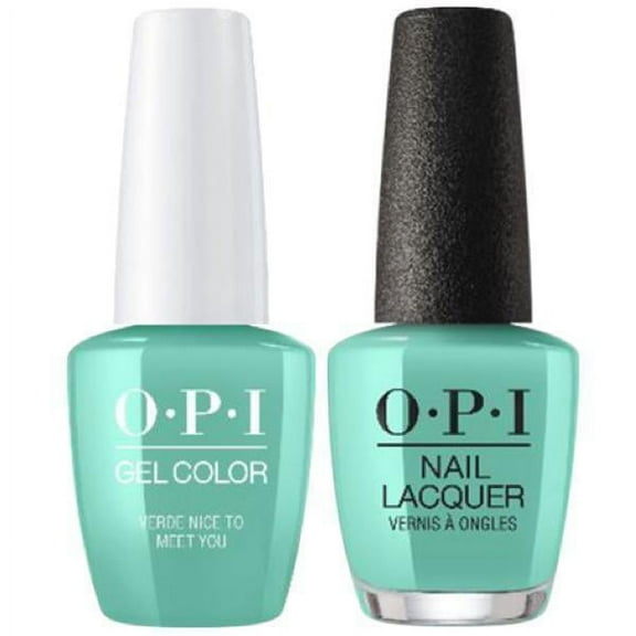 OPI Nail GelColor + Matching Polish Combo 2 ct - Mexico City - Verde Nice To Meet You GCM84 + M84
