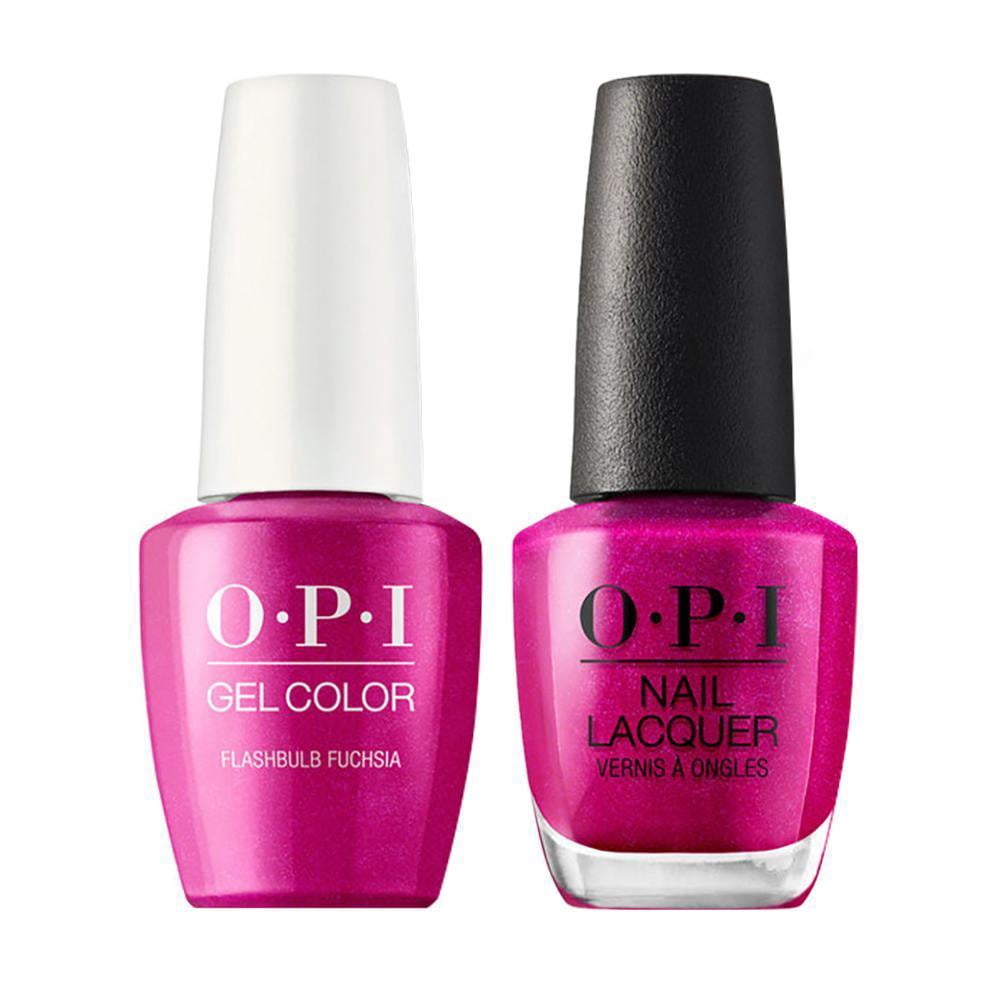 OPI Nail GelColor + Matching Polish Combo 2ct - Flashbulb Fuchsia GC B31