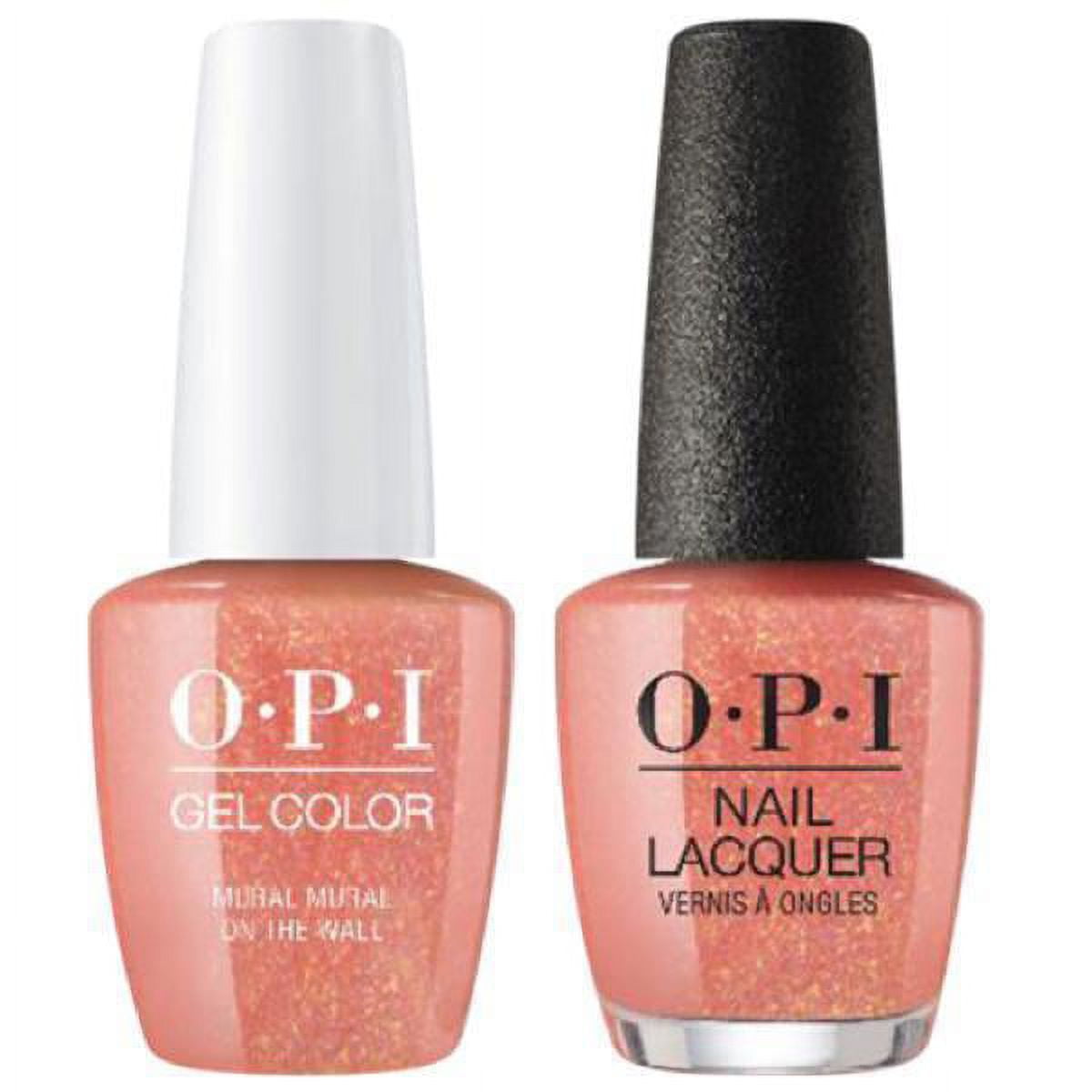 OPI Nail GelColor + Matching Polish Combo .5oz/15mL - Mexico City - Mural Mural On The Wall GCM87 + M87