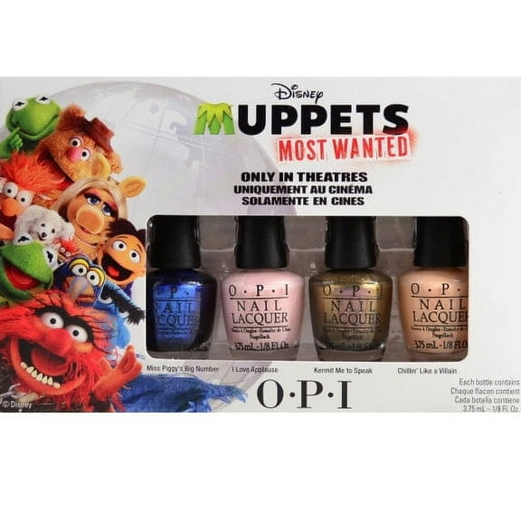 OPI Nail Lacquer 4 Piece Gift Set, Muppets Most Wanted
