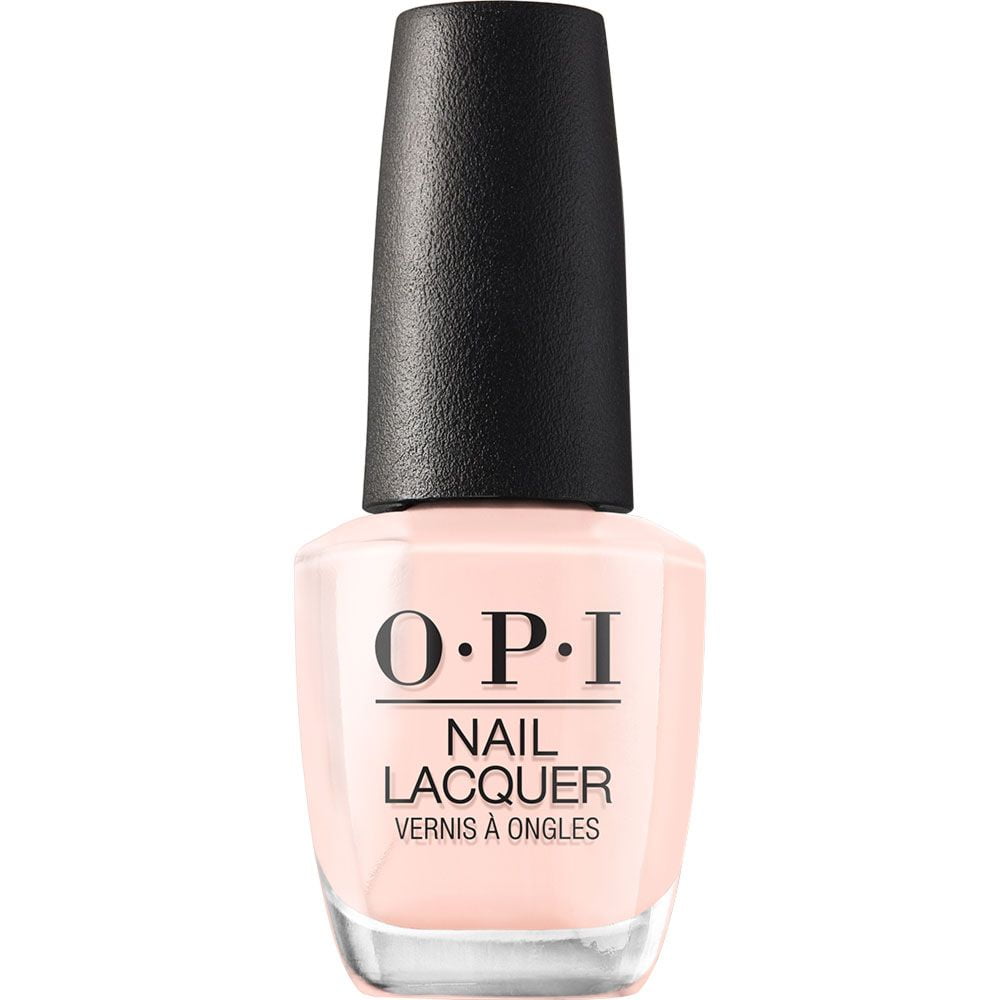 OPI Infinite Shine Bubble Bath Nail Lacquer, Peach-Pink Nude Polish, 0.5 oz