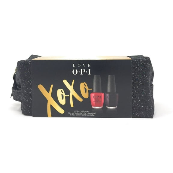 OPI Nail Lacquer Duo Pack w/FREE Cosmetic Bag - Holiday XOXO Collection