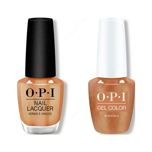 OPI Nail Lacquer + GelColor Polish Set [ #Virgoals 0.5 oz - #NLH014 ] Big Zodiac Energy FALL  Collection 2023
