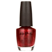 OPI Nail Lacquer, I'm Not Really a Waitress, Shimmery Wine Red Nail Polish, 0.5 fl oz