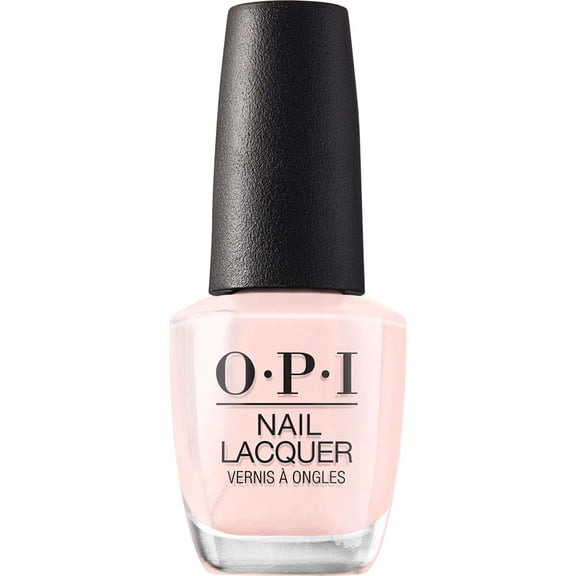 OPI Nail Lacquer, Mimosas for Mr. and Mrs., Peach Pastel Pink Nail Polish, 0.5 fl oz