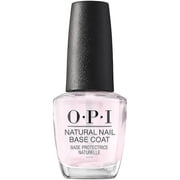 OPI Nail Lacquer, Natural Nail Base Coat, Clear Nail Polish, 0.5 fl oz