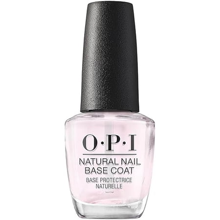 OPI Nail Lacquer, Natural Nail Base Coat, Clear Nail Polish, 0.5 fl oz