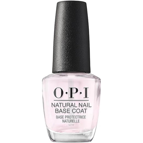 OPI Nail Lacquer, Natural Nail Base Coat, Clear Nail Polish, 0.5 fl oz