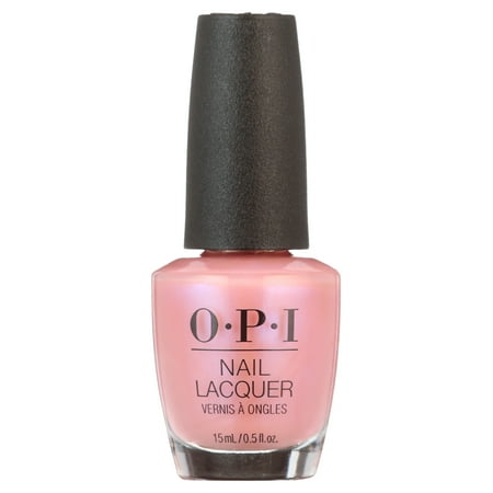 OPI Nail Lacquer, Rosy Future, Shimmery Rose Pink Nail Polish, 0.5 fl oz