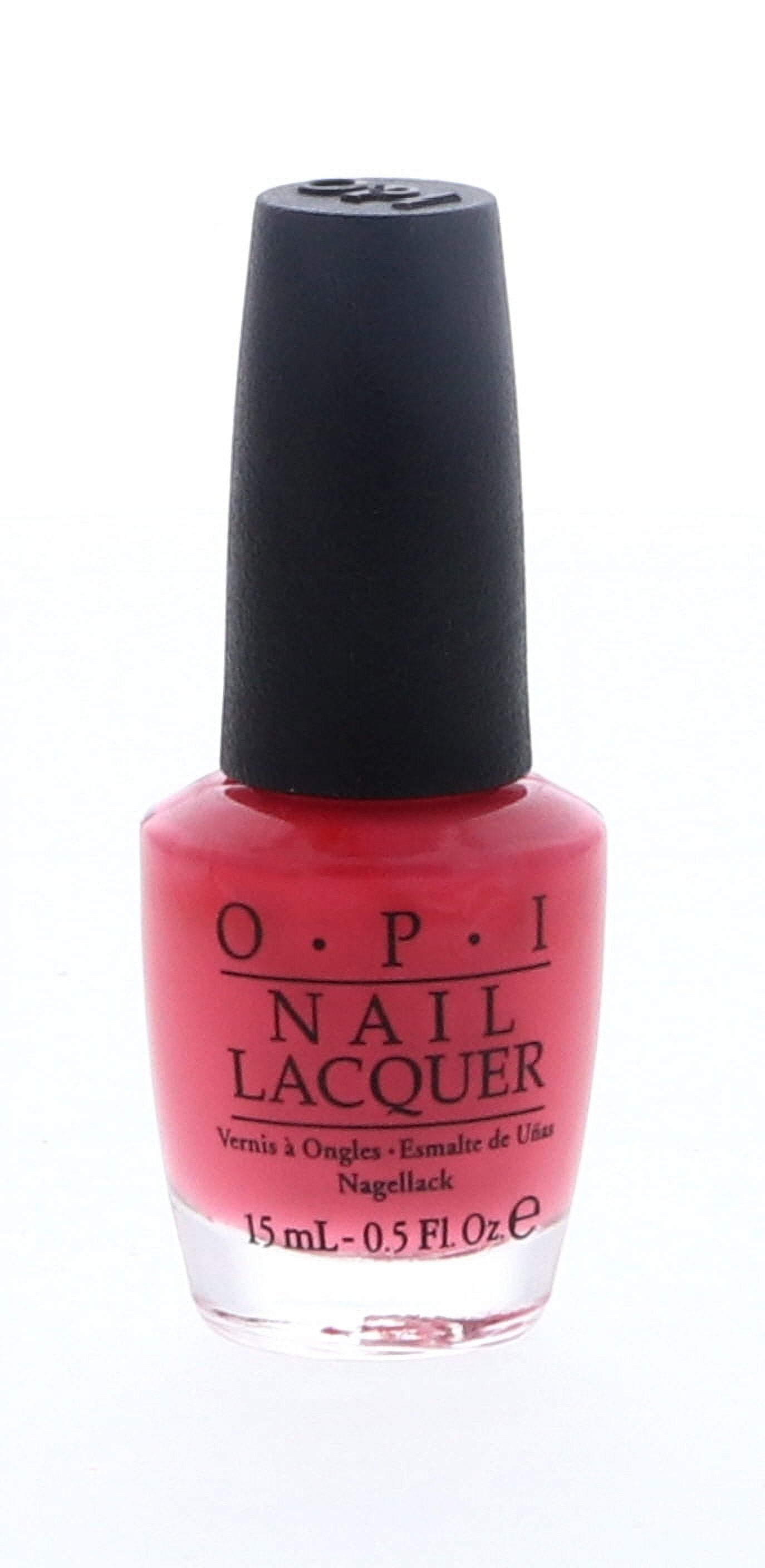 OPI Nail Lacquer, Strawberry Margarita, 0.5 oz (Pack of 3)