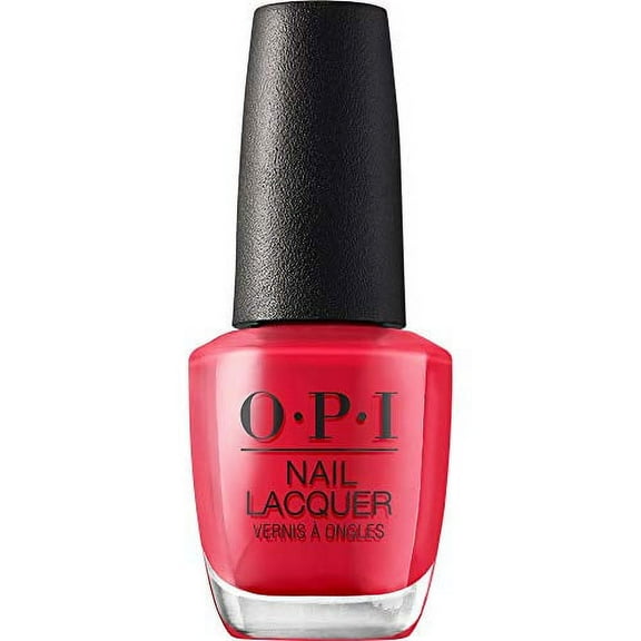 OPI Nail Lacquer, We Seafood and Eat It, Red Nail Polish, Lisbon Collection, 0.5 fl oz