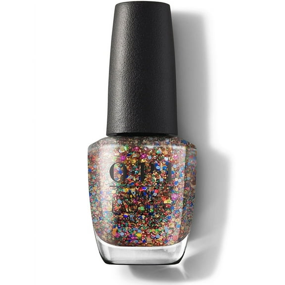 OPI Nail Lacquer, You Had Me at Confetti, Glitter Nail Polish, Holiday'21 Celebration Collection, 0.5 fl. oz.