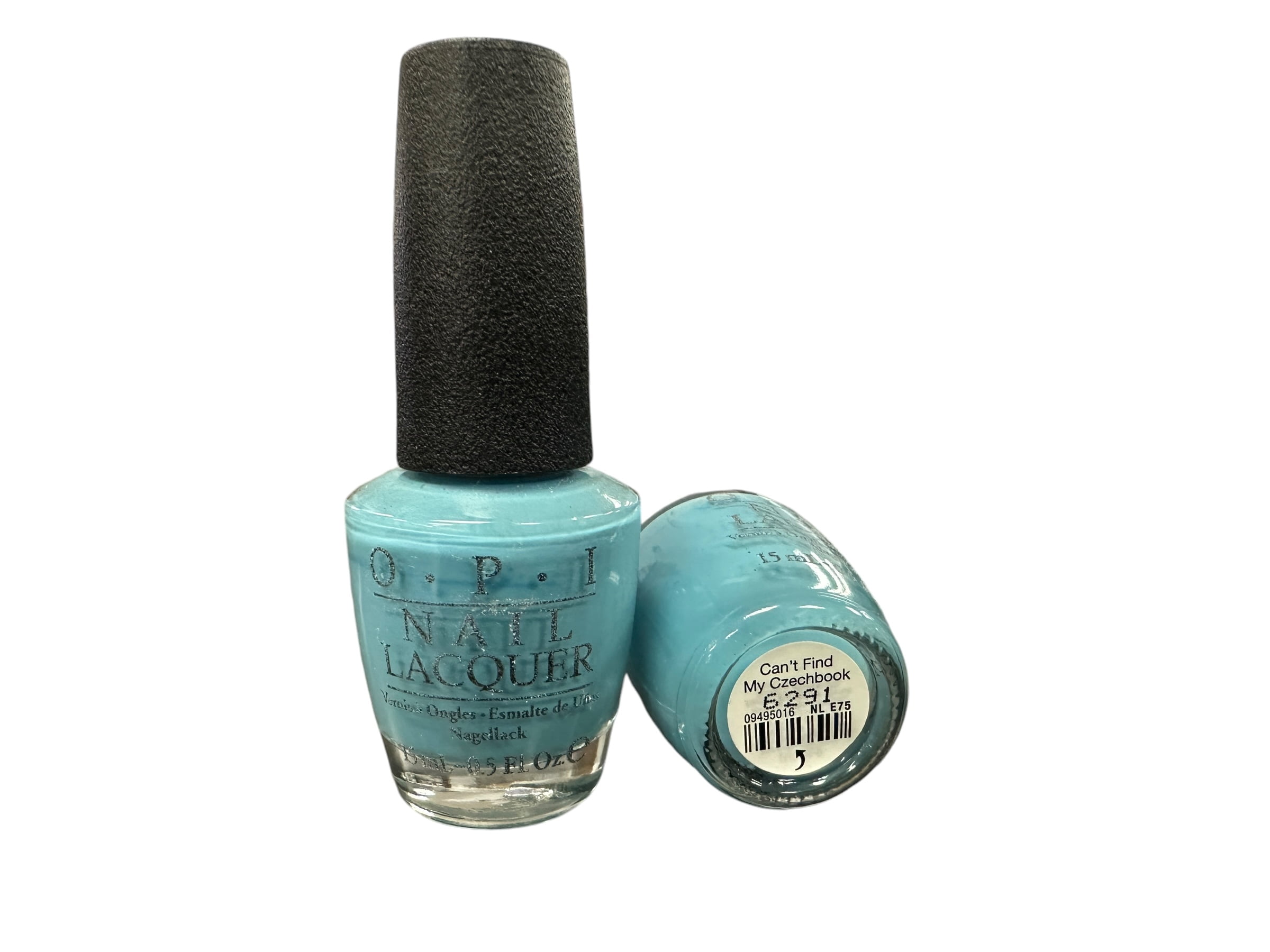 OPI Nail Polish Can't Find My Czechbook (NL E75) 0.5oz Creamy Aqua