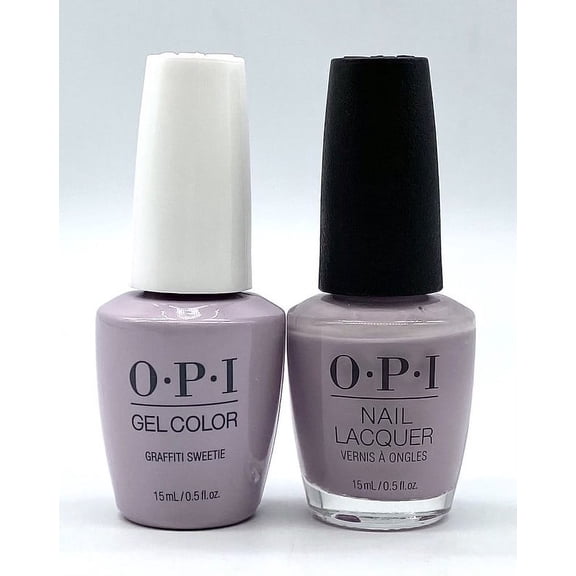 OPI Nail Polish & GelColor Gel Nail Polish Duo Set - LA02 - Graffiti Sweetie