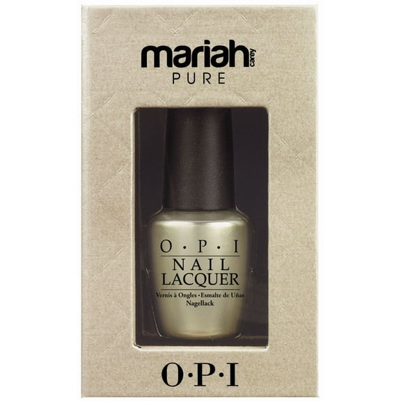 OPI Nail Polish Top Coat Mariah Carey Holiday Pure 18k White Gold & Silver