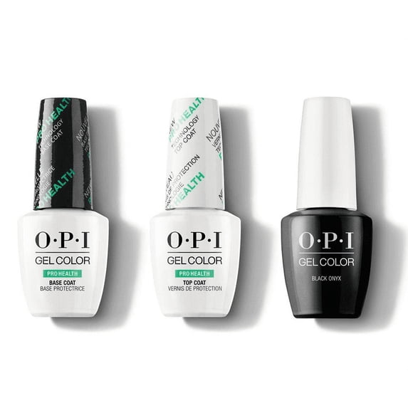 OPI Nail ProHealth GELCOLOR Combo 3 CT - Base, Top & Black Onyx GC T02
