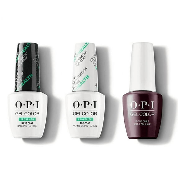 OPI Nail ProHealth GELCOLOR Combo 3 CT - Base, Top & In the Cable Car-pool Lane GC F62