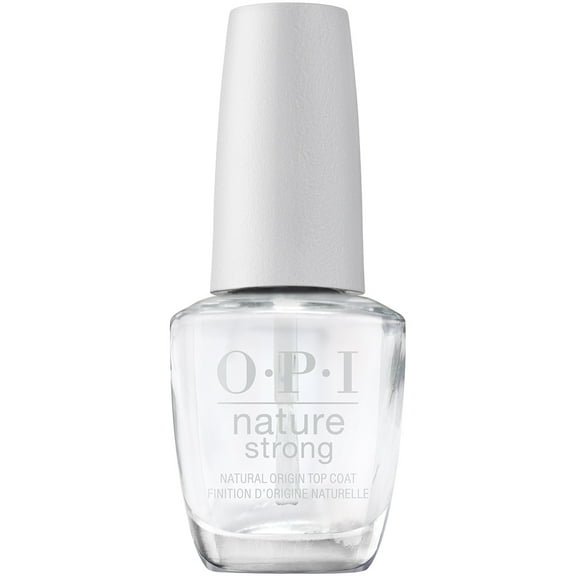 OPI Nature Strong Nail Lacquer, Top Coat, Clear Nail Polish, 0.5 fl oz