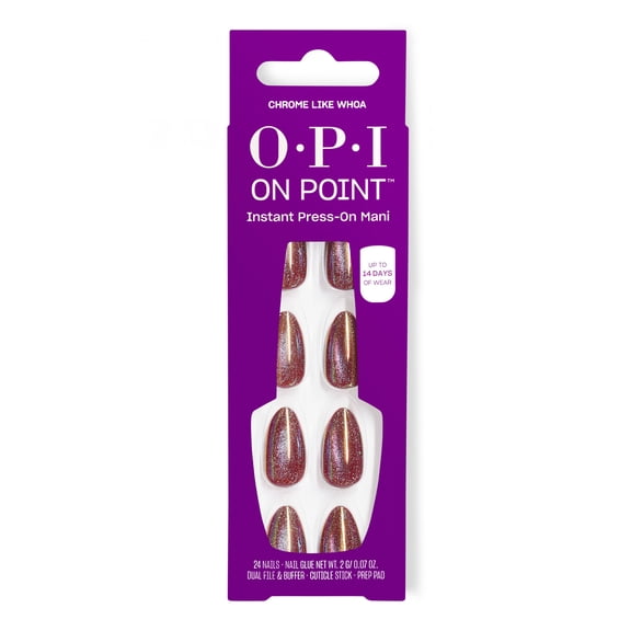 OPI On Point Instant Press-On Mani, Chrome Like Woah