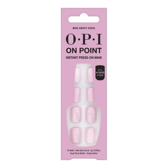 OPI On Point Instant Press On Nails, Mod About OOOH, False Nails, 24 Pieces