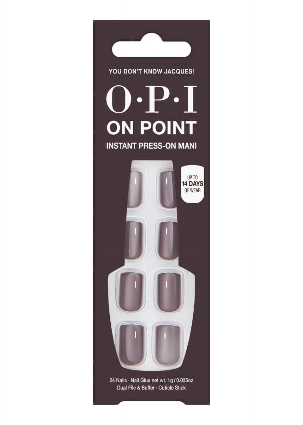 OPI On Point Instant Press On Nails, You Don’t Know Jacques!, False Nails, 24 Pieces