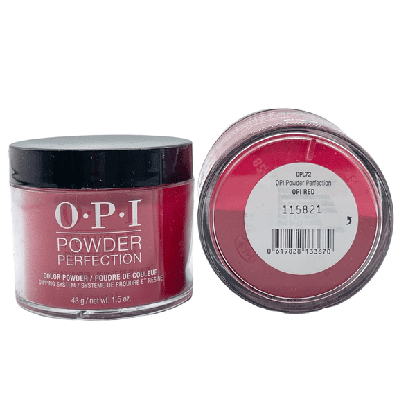 OPI POWDER PERFECTION DIP POWDER NAIL COLOR 1.5 OZ -DPL72- OPI RED