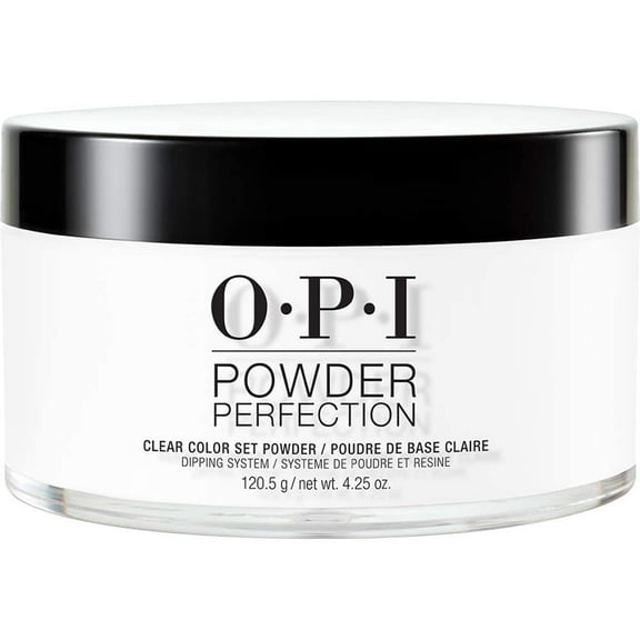 OPI Powder Perfection Clear Color Set Powder | Color Setting Nail Dipping Powder | 4.25 oz C31