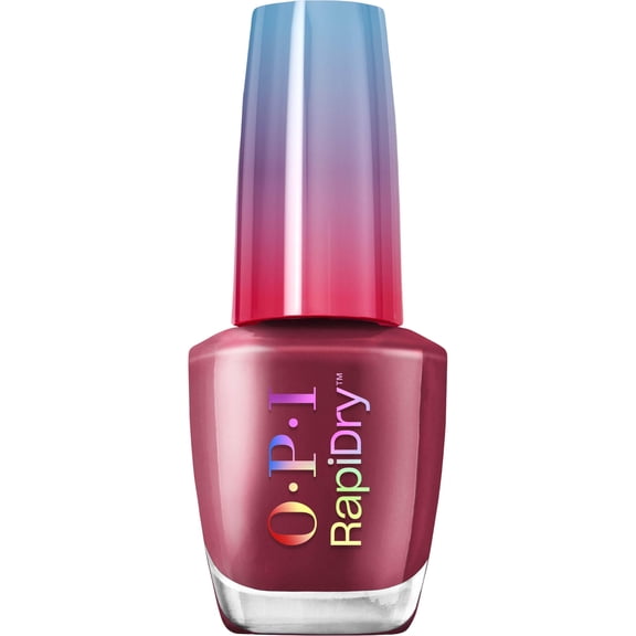 OPI RapiDry So Berry Quick | Opaque Dark Berry Red Crme Quick Dry Nail Polish | Vegan, Smudge Proof, Fast Drying | Snow Time to Waste | Holiday 2025