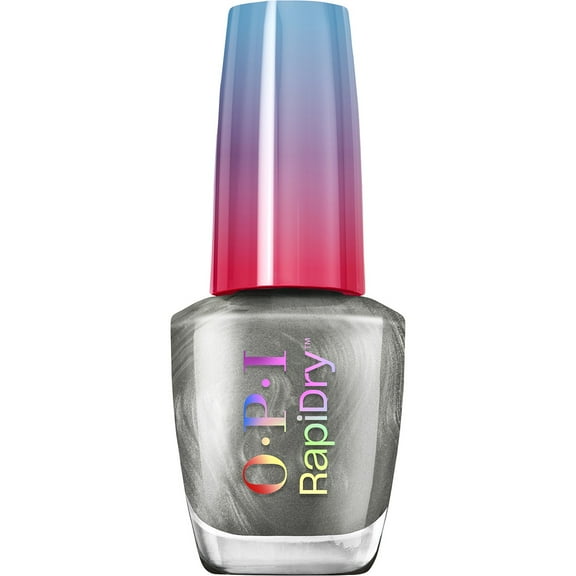 OPI Rapidry Quick-Dry Lacquer, A Silver Of A Sec, Nail Polish, 0.3 oz