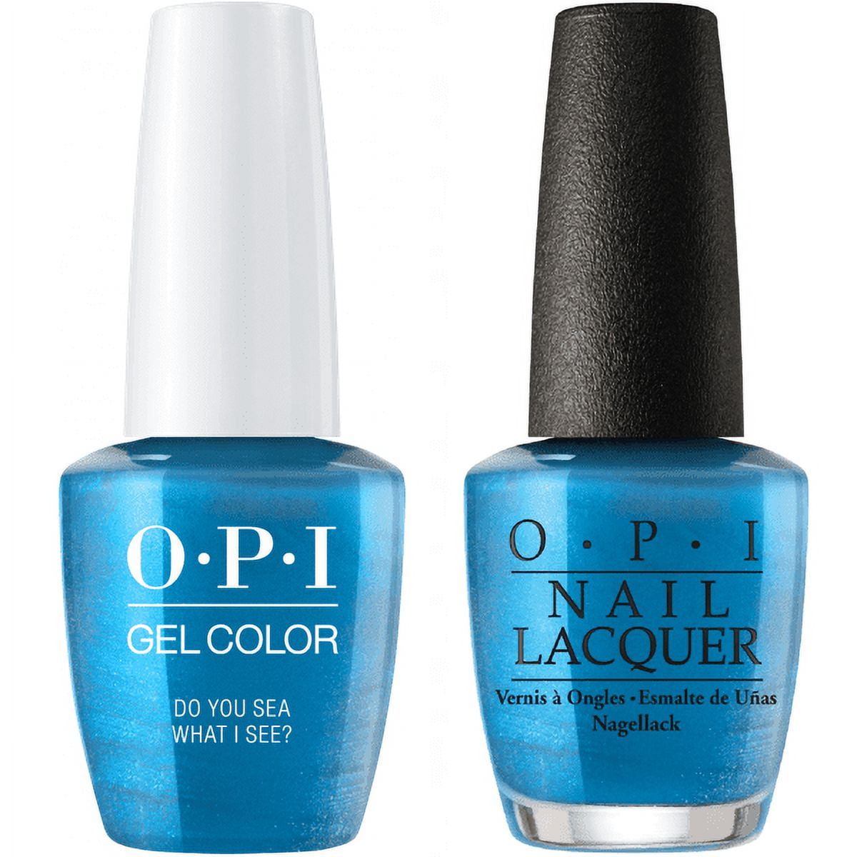 OPI Soak-Off GelColor Gel Polish + Matching Lacquer - DO YOU SEA WHAT I SEA? #F84