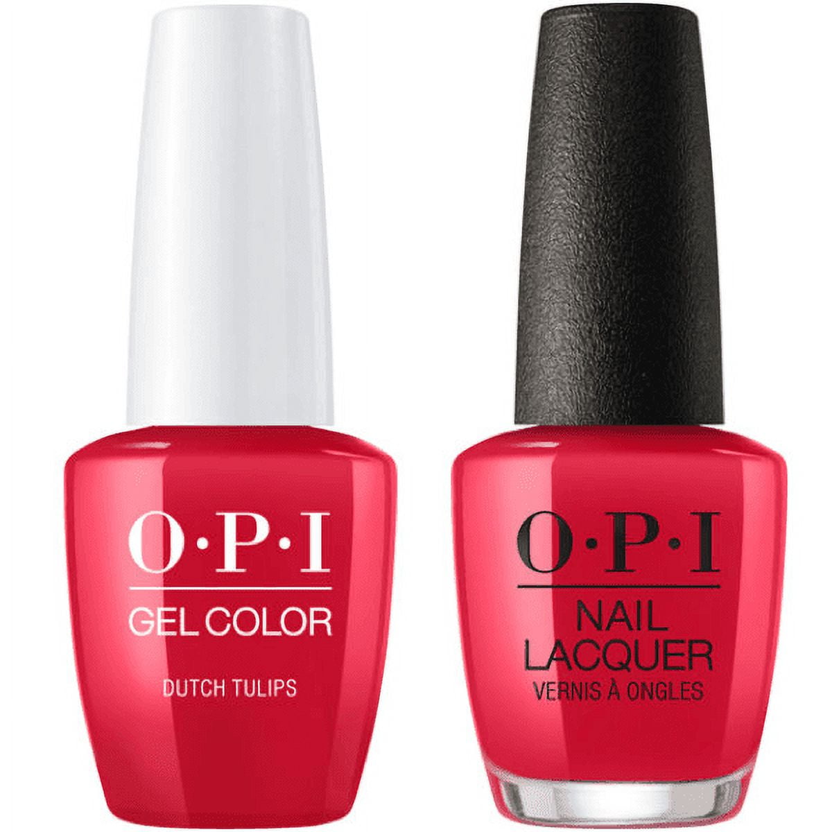 OPI Soak-Off GelColor Gel Polish + Matching Lacquer - DUTCH TULIPS #L60